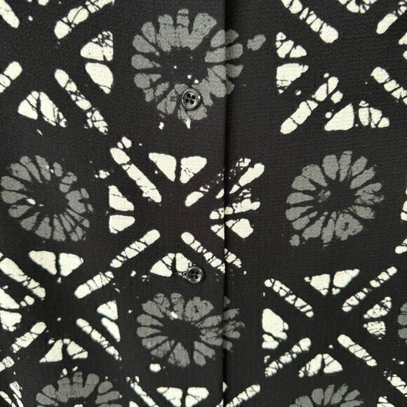 Madewell Industry Button Up Back Top Batik Grid Size M - Picture 8 of 9